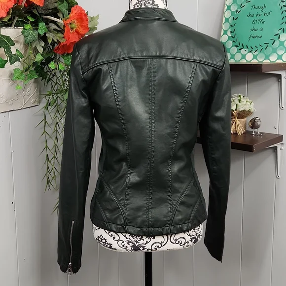 Guess Green Moto Jacket - Picture 7 of 13